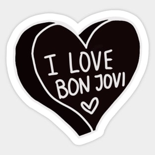 I Love Bon Jovi Sticker